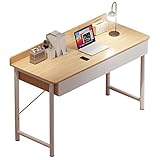Computertisch Einfaches Holz Pc. Schreibtisch Büro Modernes Schreibentisch Universal Laptop Stand Wohnmöbel Pc. Workstation mit 2 Schubladen Home Studientisch, 2 Farben Schreibtisch (Color : A, Size