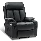 Yiibcio Sessel Freizeit Sofa Stühle Fernsehsessel elektrische Aufstehhilfe Fernsehsessel Relaxsessel Echtleder für Büro, Schlafzimmer, Küche, Wohnzimmer, Eingang