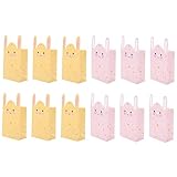 SEWACC 12 Stück Osterhasen-Beutel Aus Papier Für Geschenke Snack-Beutel -Geschenk-Verpackungsbeutel Große Körbe Einkaufstüten Stoff-Geschenktüten Große Geschenktüten