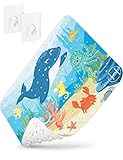 Homerella Duschmatte Kinder Hautsensitiv 53x53 cm, INKL. AUFHÄNGUNG | Antirutschmatte Dusche BPA frei, latexfrei | Duschmatte rutschfest schimmelresistent & maschinenwaschbar | Duscheinlage rutschfest
