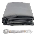 Sun sail Wasserdichter Schatten Segel Square Rechteck Garten Terrasse Baldachin Schwimmen Sonnenschatten Segel Outdoor Camping Yard Segel Markisen (Color : Gray 3x3x3m)