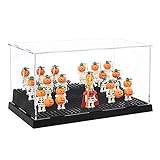 Tingacraft Acryl Vitrine Schaukasten (24 x 14 x 12 cm) für Minifiguren, Schwarz