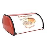 Gebäckkasten, Küchenaufbewahrungsversorgung Brotkasten für die Küche für Zuhause(rot)