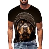 Herren T-Shirt,Muscle Shirt klassisch Fashion Tie Dye Printed Bedrucktes Kurzarmshirt Regular Fit Crew Neck Muscle Shirts Sommer Freizeit Atmungsaktivität Männer T-Shirts