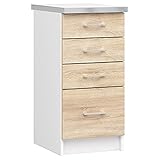 AKORD Küchenschrank Lima | Funktional | Langlebig | Modernes Design | Für große und kleine Küchen | Pflegeleicht | Kombinierbar mit Anderen Möbeln aus der Serie