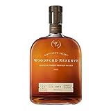 Woodford Reserve Bourbon Whiskey - perfekt ausgewogen mit würzigen und süßen Noten von Früchten und Vanille - 0.7L/43,2% Vol.