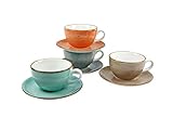 CreaTable 17726, Serie Vintage Nature, Geschirrset Cappuccinoset 8 teilig