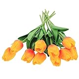 BESPORTBLE 10 Stück Simulation Tulpe Hochzeit Tischdekoration Esstisch Dekoration Künstliche Tulpen Hochzeit Blumendekorationen Real Touch Blumen Touch Tulpe Künstliche Zuhause