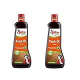 Poliboy Teak Öl für dunkle Harthölzer - intensive Farbauffrischung - reinigt, pflegt und schützt - 2er Pack - 2x500 ml - Made in Germany