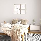 ZQQLVOO Wandschranke 2 STK. Hängeschrank Wandschrank Badschrank Küchenschrank Medizinschrank Badmöbel Weiß 60x30x35 cm Massivholz Kiefer