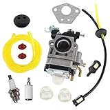 Vergaser-Kit für Motorsense 52 cc 49 cc 43 cc Zündkerze Benzinfilter