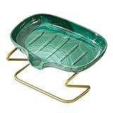 3 Pcs Selbstentwässernde Seifenhalter - Kein Bohrer Seifenschale,U-förmige Design Seifenschüsseln, 45-Grad-Winkel geneigte Seifensparer, für WC, Küche, Bad-Accessoires Qarido
