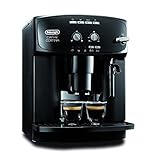 DeLonghi Caffe Cortina ESAM 2900 Kaffeevollautomat (1450 W, 1,8 l, Direktwahltasten und Drehregler, Milchaufschäumdüse, Kegelmahlwerk 13 Stufen, Herausnehmbare Brühgruppe, 2-Tassen-Funktion) schwarz