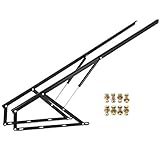 VEVOR Bett Lift Springaufbeschlag Bett aus Stahl, Bettbeschlag,Schwarz Hydraulische Bett Lift up Scharnier 60 kg Ladekapazität für Schlafsofas oder Betten (152 cm)