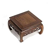 ARMOQ Retro Casual Couchtisch, Holz Tee Tisch Redwood Schnitzen Dekoration Rack Kleiner Couchtisch/12 * 13 * 9 cm