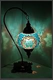 Mosaik - Stehlampe L Tischlampe orientalische marokkanische türkische Mosaiklampe Türkis - Stern Samarkand-Lights