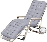 JIBELL Freizeitstuhl Outdoor Lounge Stuhl Garten Liegestuhl Groß Zero Gravity Terrasse Liegestuhl Bequem Outdoor Büro Strand Liegestuhl (Farbe: Standard)