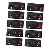 Mobestech 10 Stück Kleine Schrauben-Lampenfassungen E27-Glühbirnen E10-Fassungen Kunststoff-Ständer Vintage-Lampenfassungen Physik-Schrauben-Lampenfassungen Elektrizität Lehrmittel