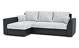 Ecksofa Paul mit Schlaffunktion! Best ECKSOFA! Eckcouch mit Bettkasten! Best! (Lawa 09 + Soft 11), Länge: 240 cm, Breite: 140 cm, Höhe: 85 cm