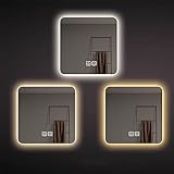 HYQHYX Rechteckiger Badezimmerspiegel Antibeschlag LED Badspiegel Dimmbar Lichtspiegel 60/70/80CM Einstellbare Helligkeit 3 Lichtfarben (Size : 100cm/39.3in)