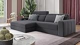 sofanella - Ecksofa Capri Eckcouch Stoffgarnitur Stoff