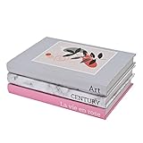 Dekorative Bücher für Heimdekoration, Hardcover, moderne Buchdekoration, Stapel für Dekoration, 3 Stück Couchtischbücher, modisches Designer-Display-Bücher-Set für Büro, Eingangsbereich, Bücherregal