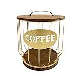 Kaffeekapsel-Aufbewahrungskorb, großes Fassungsvermögen, schwarz, für Café, Hotel D8j9 für Zuhause