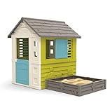 Smoby House Square + Sandbox oder Gemüse Patch - Bache De Hintergrund geliefert - 174x110x127 cm