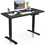 DCHOUSE Schreibtisch Höhenverstellbar Elektrisch 120x60 cm, Höhenverstellbarer Schreibtisch Gestell Ergonomischer Tisch Computertisch Höhenverstellbar Stehschreibtisch Height Adjustable Standing Desk
