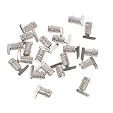 Balacoo 20 Stück Regalstütznägel Glasständer Holzregale Holzhalterung Regal Für Schrank Regalklammern Schrankregalklammern Für Regale Glasregal Silber Kupfer Glastablett