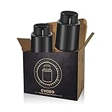 CVOZO Weinverschluss Vakuum Weinflaschenverschluss Flaschenverschluss Weinstopper - 2Pcs Weinzubehör Weinflaschenverschluss Vakuum Sektverschluss mit Datumsanzeige, Weinliebhaber