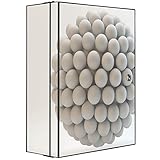 banjado® XXL Medizinschrank abschliessbar mit Motiv Ping Pong Ball 35x46x15cm - großer Arzneischrank/Medikamentenschrank aus Metall zur Medikamenten Aufbewahrung - Apothekerschrank mit 3 Schlüsseln