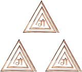 TREE MAISON CORONATING HOMES Vastu Kupfer (Gaa) Helix für Vastu Dosh Korrektur Zuhause und Büro (Kupfer, 10,2 cm, Set-3)