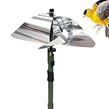 Windmühle Vogelabwehr - Reflektierender Vogelschreck - Vogelschreck | Garten Windspiel Windskulpturen Windspiele | Garten Dekorative Windpin Räder mit Heringen Outdoor Windskulptur