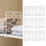 LIKEUDO 6 Stück Kleiderschrank Regaltrenner Schlafzimmer Regalteiler Schrankteiler Trennwand Kleiderschrank Regaltrenner Set Regalsystem Schränke Organisation Schrankteiler Trenngitter
