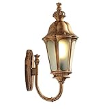 ROLTIN Tradition Wasserdichte Wandlaterne aus Aluminium für den Außenbereich, Vintage-Wandlampe aus Glas, Wandleuchte zur Außenmontage, Leselampe, perfekt für Esszimm