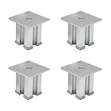Möbelbeine Aluminiumlegierung, quadratische Sofabeine, Couchtischbeine, Ersatzbeine, Sofabeine, Küchenfüße, Bücherregalfüße, Bettbeine, Schrankfüße, mit Schrauben, 4er-Set duliwang ( Size : 10cm/3.9in