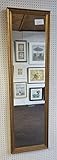 Modec Mirrors Verzierter Spiegel aus Glas, einfarbig, 38 x 122 cm, goldfarben