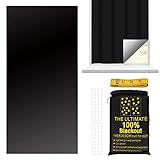 Verdunkelungsrollo ohne Bohren 145x300cm, Portable Verdunklungsfolie Für Fenster, 100 Dachfenster Verdunkelung, Sonnenschutzrollos Thermo Rollo für Schlafzimmer, Kinderzimmer, Reisen, Loft, RV, Auto