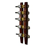 EnixWh Wandmontiertes Weinregal für 5/15 Flaschen, kreatives hängendes Weinregal, wandmontiertes Weinregal aus Kiefernholz für Bars und Restaurants, Bartheke, Weinschrank, dekoratives Weinregal (G