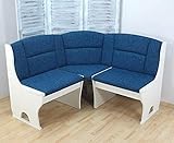 Yiibcio Sessel Freizeit Sofa Stühle Truhenbank Truheneckbank Eckbank Truhenbank Sitzbank Bank Farbe: Weiß/Aquamarin für Büro, Schlafzimmer, Küche, Wohnzimmer, Eingang