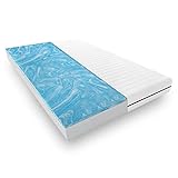 Mister Sandman Gelmatratze 120x200, hochwertige Matratze mit Gelauflage, Matratze mit Duo-Kern mit Premium Doppeltuch Bezug, Gelschaummatratze