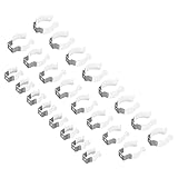 MECCANIXITY T5 T8 T10 U Clips Halter Halterung für LED Leuchtmittel Montagehalterung Halterung Edelstahl Leuchtstoffrohrhalter Rohrschellen Weiß 24 Stück