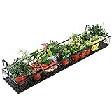 Pflanzenständer Holzständer Zimmerpflanzenständer Blumenständer Wohnzimmer Fensterbankständer Wandaufhänger für Badezimmer (Farbe: Schwarz, Größe: 60 * 25 * 12 cm)