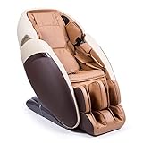 SAMADHI® 2D+ Massagesessel - Braun (neues Modell 2023) -'Zero' Schwerkraft und'Zero' Weltraumtechnologie - 6 professionelle Massage-Modi - Sauerstoff-Ionen-Generator - Bluetooth 3D-Sound - USB