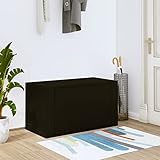 FAMIROSA Wand-Schuhschrank Schwarz 70x35x38 cm Holzwerkstoff