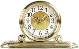 NOALED Schreibtischuhr für Tischdekoration, Kaminuhr, echtes Metall, Tischuhr, antike Tischuhr, Küche, Hauptraum, Tischuhr, dekorative Ornamente, Retro, nordisch, kreativ