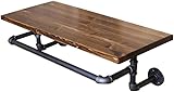 Schweberegale, Wandregale, Leiterregal, Retro-Industrie-Wasserrohrregal, Wohnzimmer, Massivholz-Bücherregal, Xuanguan Kleiderbügel, Stangenregal, Ladegewicht: 50 kg, Schränke, Gestelle und R