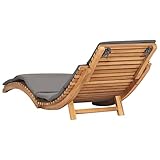 Wakects Liegestuhl, gebogene Form, Gartenliege, für den Außenbereich