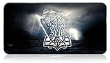 Serired Viking Tree of Life Thors Hammer Pattern Large Size Mauspad Tischset, Nordic XXL Rechteckiges Rutschfestes Gummi-Mauspad Für Gaming-Computer-Büro-Schreibtisch,Hammer b,1000x500